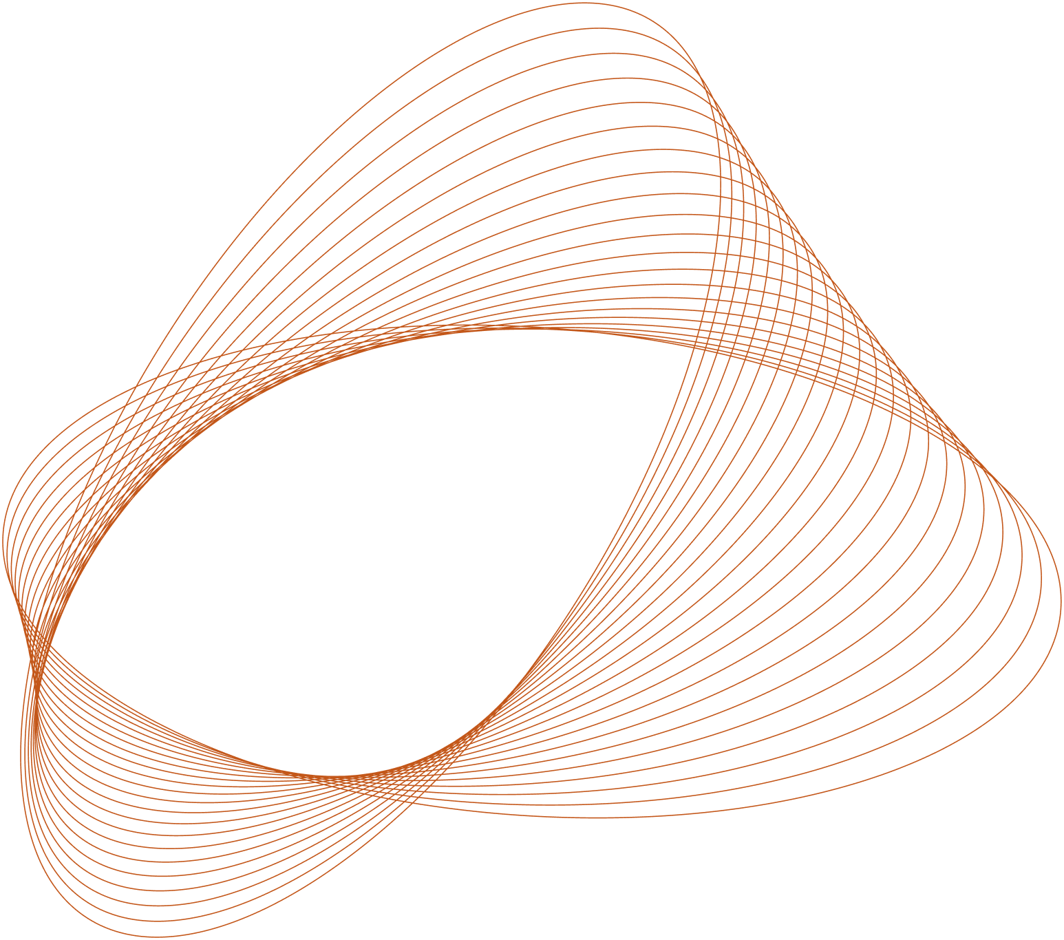A perspective illustration of a grid of lines leading to a rectangle in the middle.